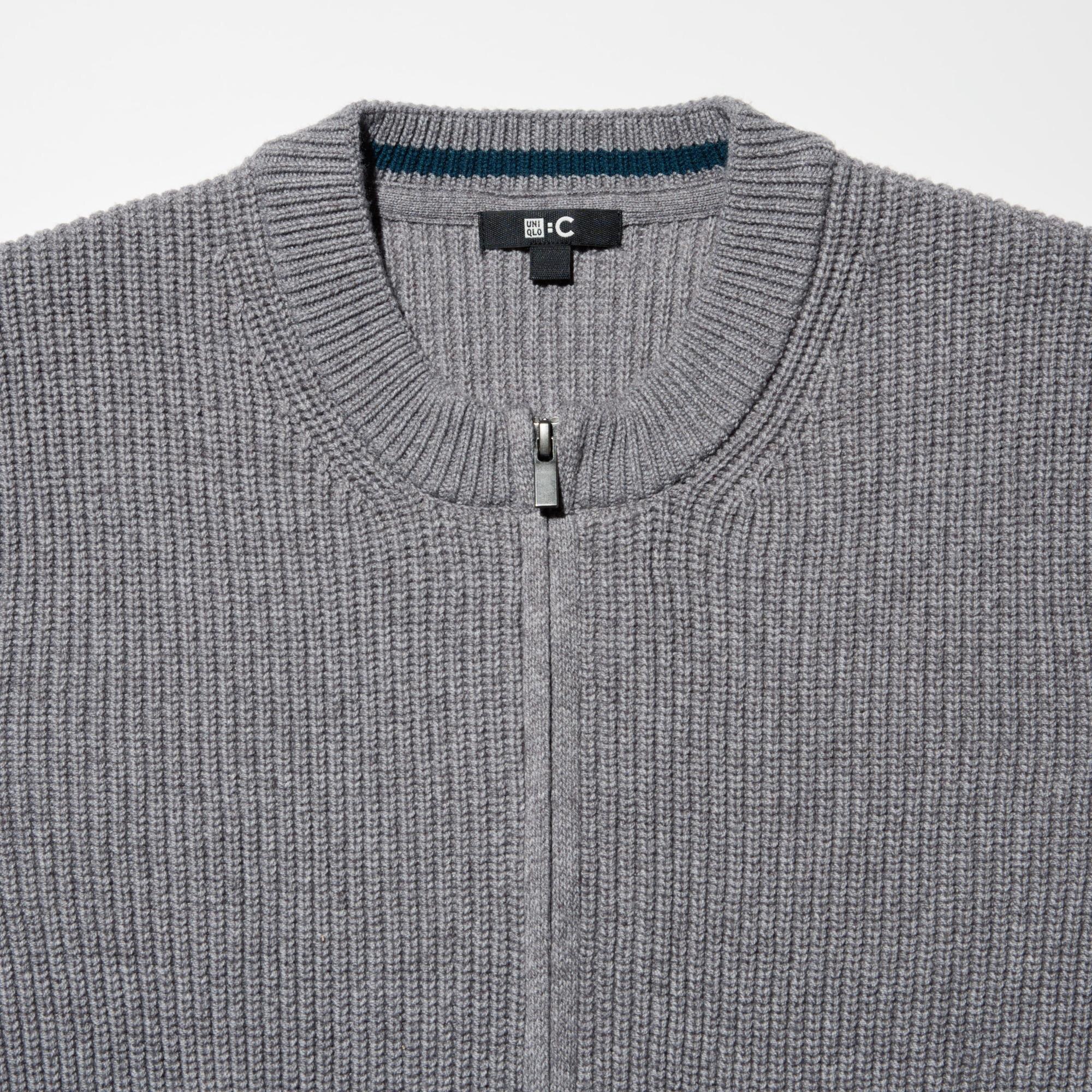 CREW NECK FULL ZIP CARDIGAN | UNIQLO SG display picture 1