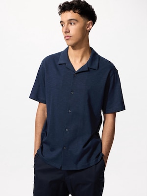 AIRism Cotton Open Collar Polo Shirt