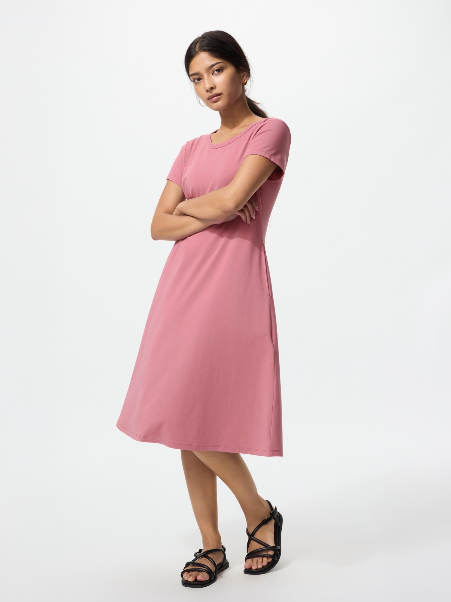 uniqlo airism midi dress Women's Ultra Stretch AIRism Sleeveless Dress