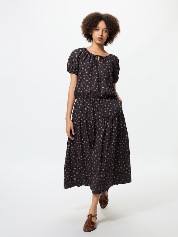Cotton Poplin Blouse Short Sleeve
