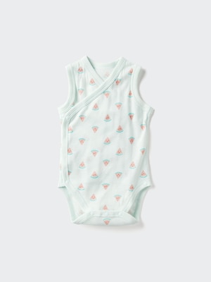 Cotton Mesh Bodysuit (Sleeveless)
