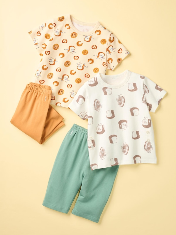 Picture Book Dry Pajamas Short Sleeve (Bread Thief)