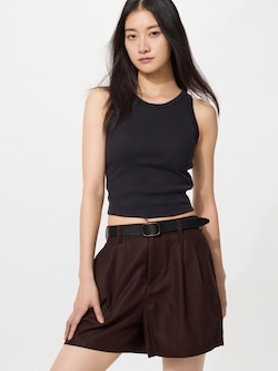 Ribbed Cropped Bra Top