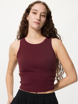 Ribbed Cropped Bra Top