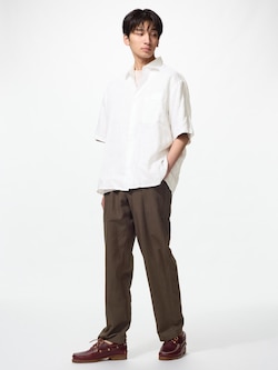 Linen Blend Relaxed Pants