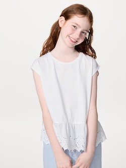 GIRLS Embroidery Combination T-Shirt