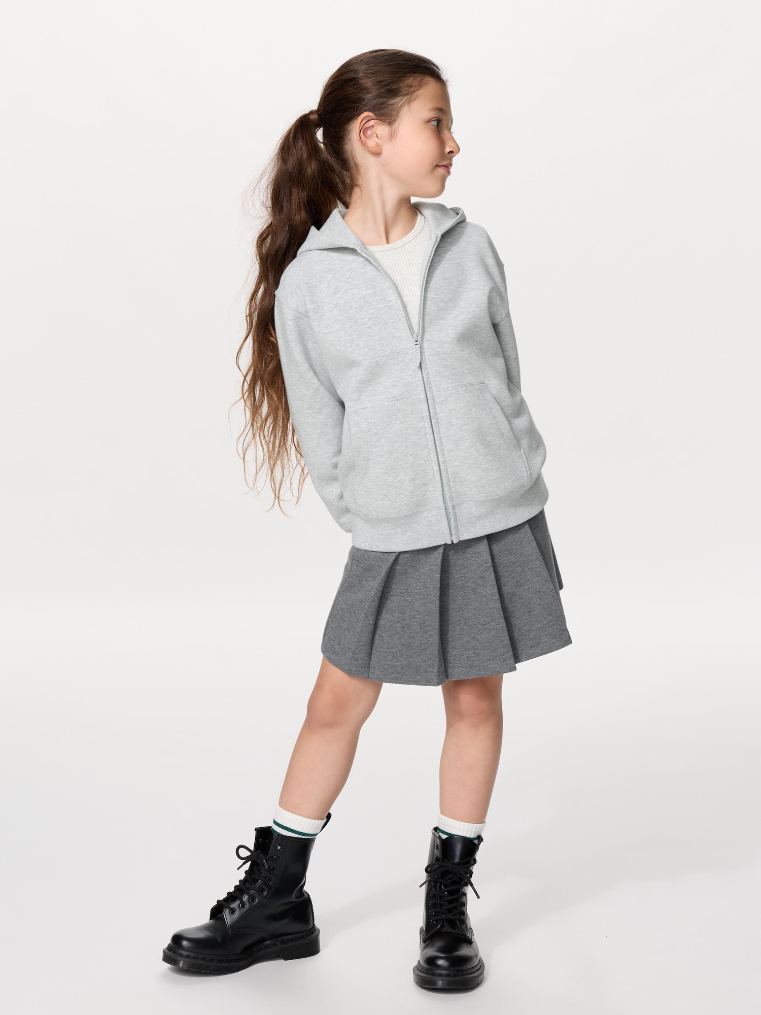 Kids Dry Sweat Full Zip Hoodie | UNIQLO SG