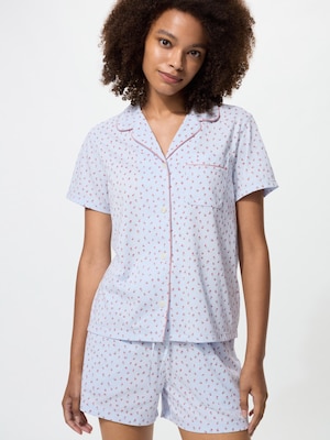 AIRism Cotton Pajamas Short Sleeve Print