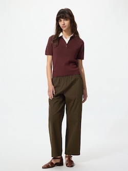 Cotton Relaxed Ankle Pants (Longer Length)