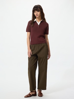 Cotton Relaxed Ankle Pants (Longer Length)