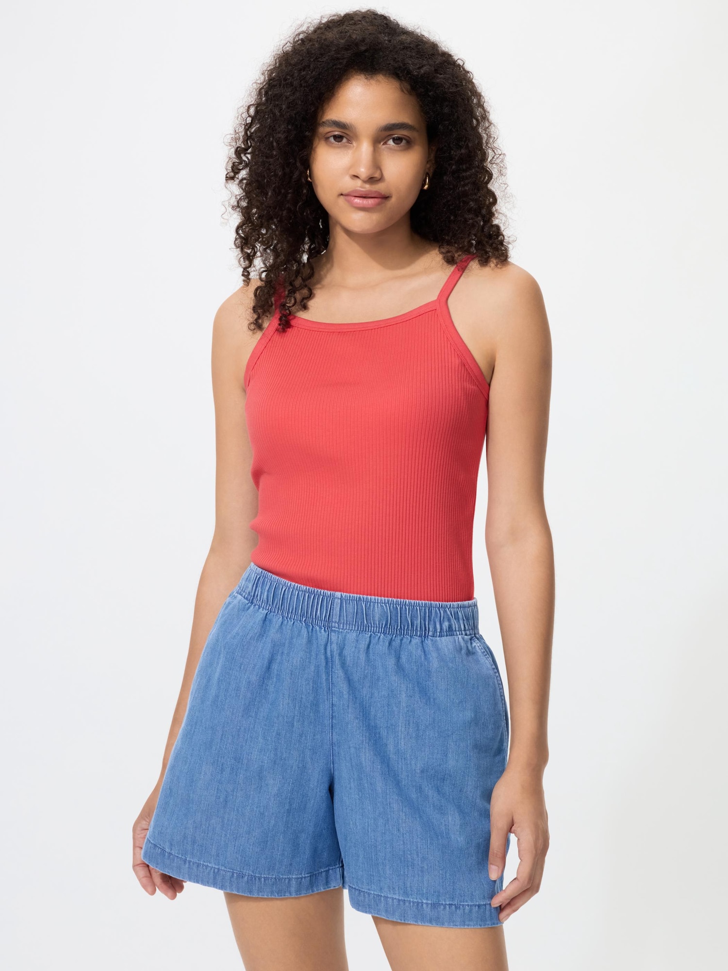 Women's Cotton Easy Shorts Denim | UNIQLO SG
