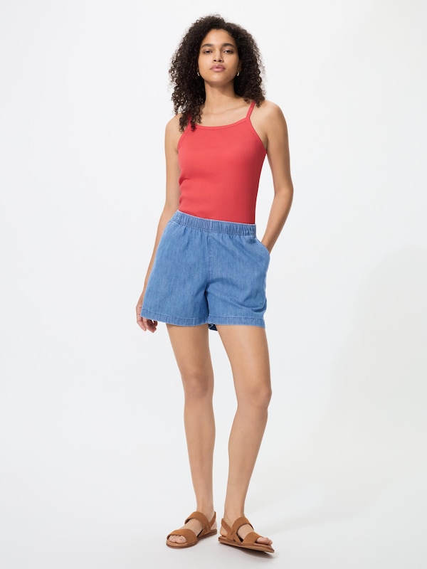 Cotton Easy Shorts Denim