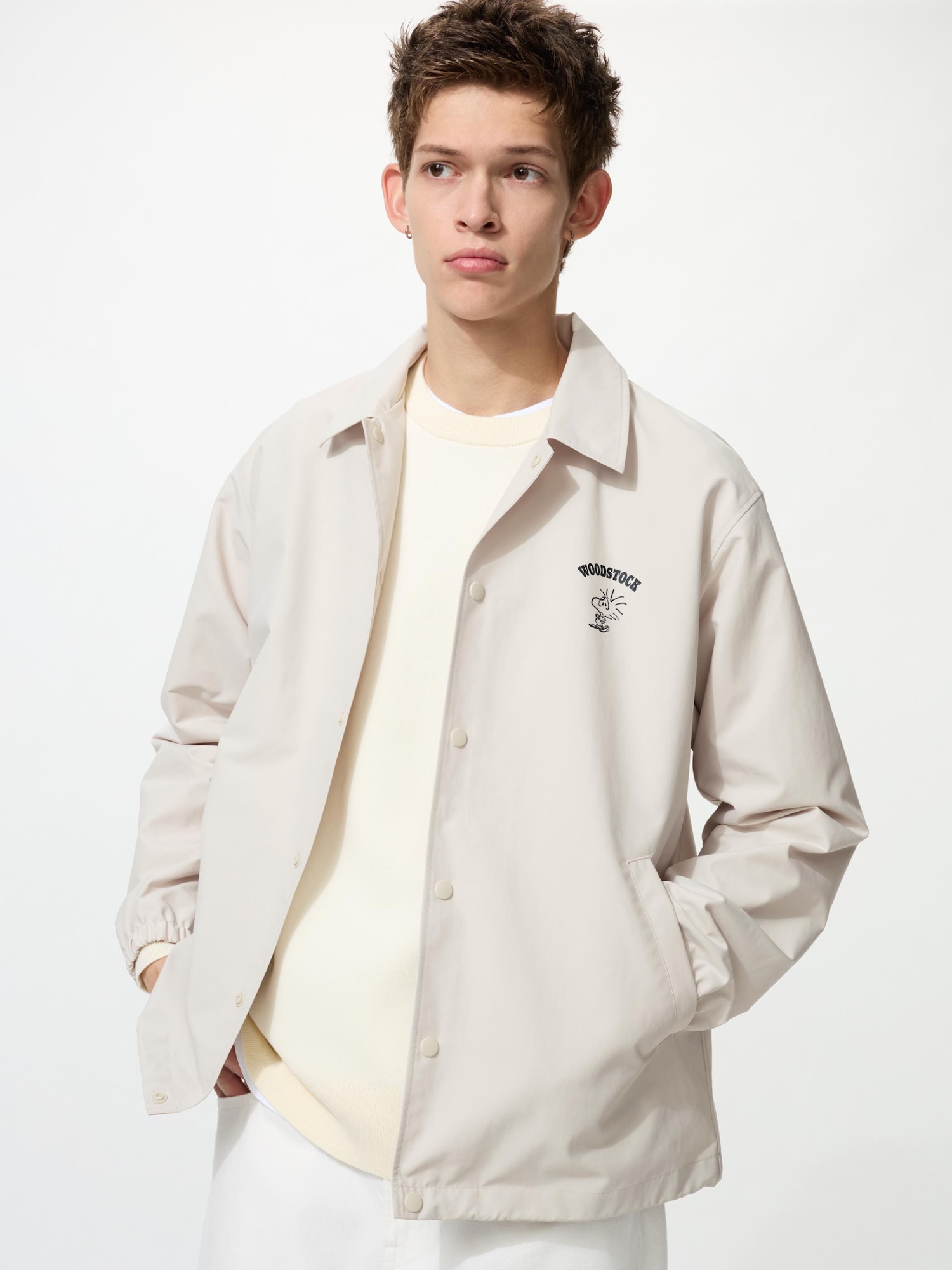 Men's PEANUTS Coach Jacket | UNIQLO SG
