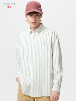 Oxford Oversized Shirt Long Sleeve Striped