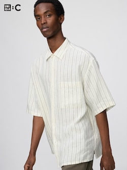 Premium Linen Oversized Shirt Short Sleeve