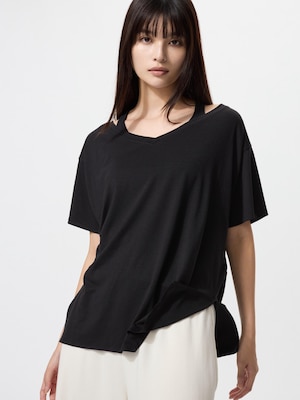 AIRism Relaxed V Neck T