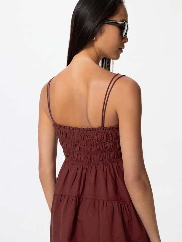Linen Blend Camisole Dress