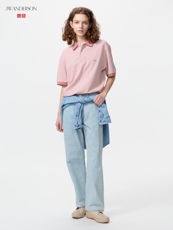 Dry Pique Striped Polo Shirt