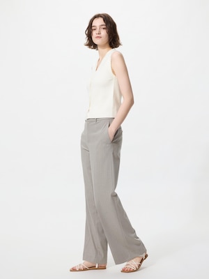 Smart Wide Pants Stripe (Longer Length)