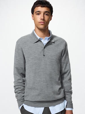 Merino Polo Sweater