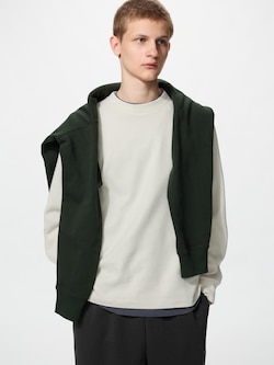 Soft Knitted Fleece Crew Neck T-Shirt