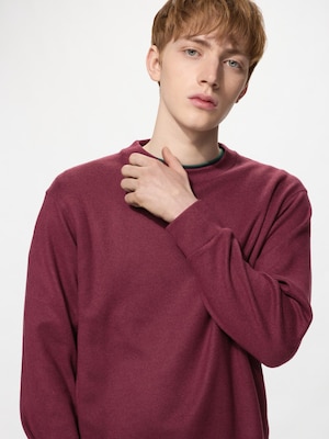 Soft Knitted Fleece Crew Neck T-Shirt