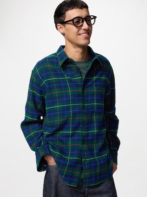 Flannel Checked Shirt Long Sleeve