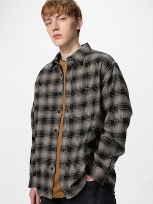 Flannel Checked Shirt Long Sleeve