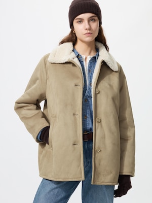 Faux Shearling Short Coat