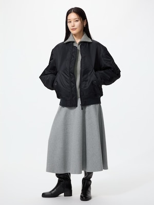 Brushed Jersey Flare Skirt