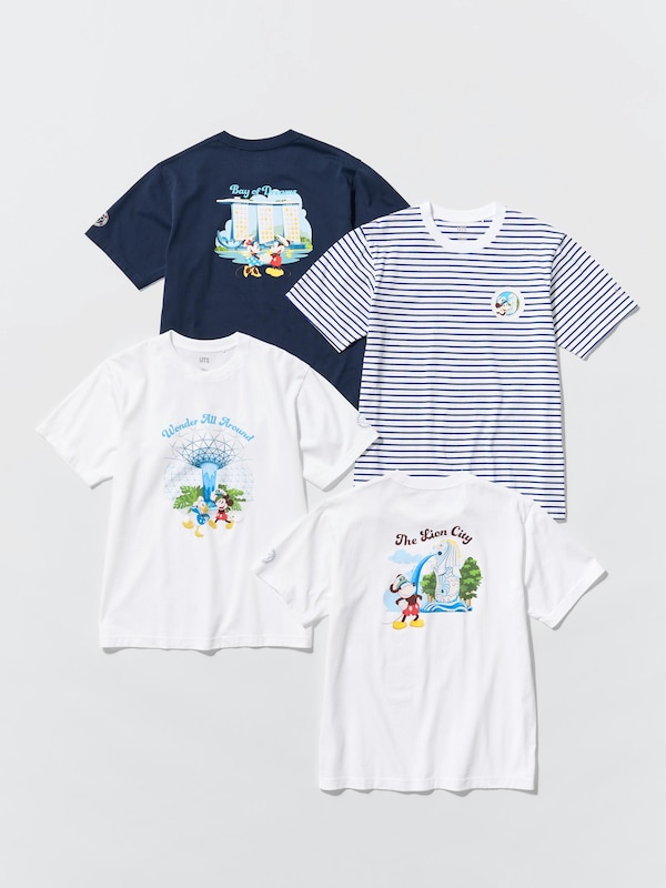 Mickey Mouse in Singapore UT (Short Sleeve Graphic T-Shirt)