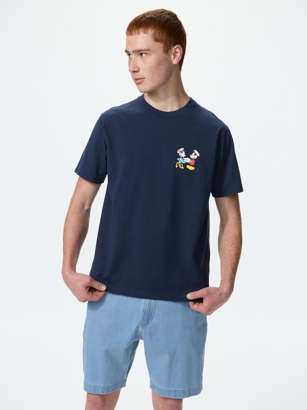 Mickey Mouse in Singapore UT (Short Sleeve Graphic T-Shirt)
