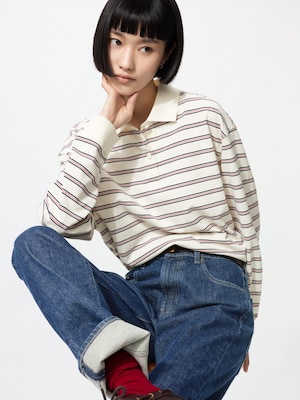 Striped Polo Shirt Long Sleeve