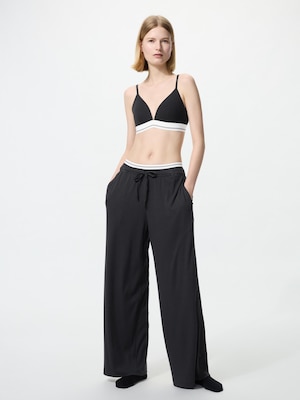 Ribbed Wide Easy Pants (Longer Length)
