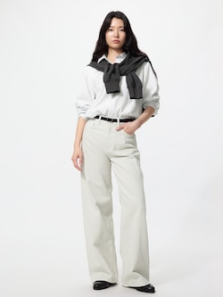 High Rise Wide Jeans Long