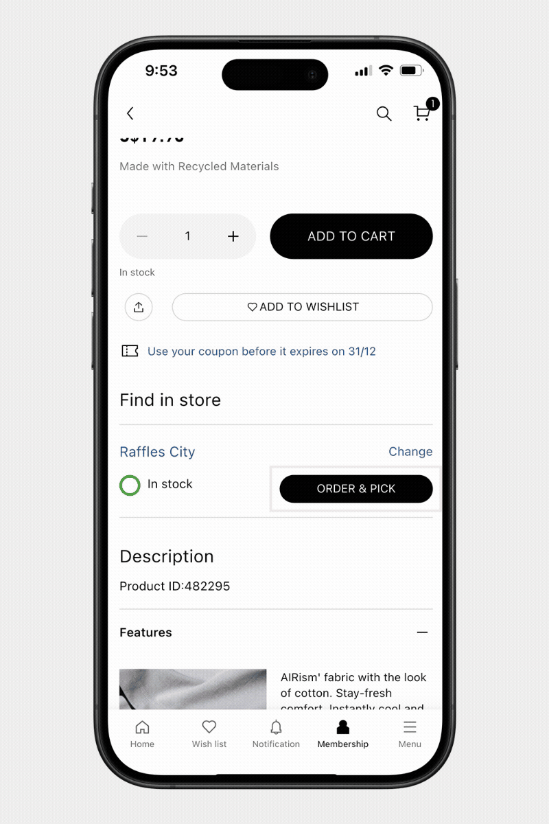 Step 1 - Order Online
