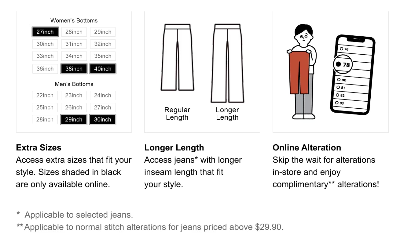 Online Services for Exclusive Sizes and Special Lengths