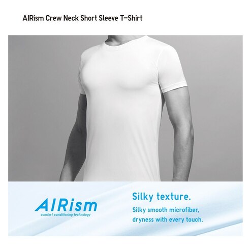 Paloma. Uniqlo AIRism Crew Neck T-Shirt (Short Sleeve)