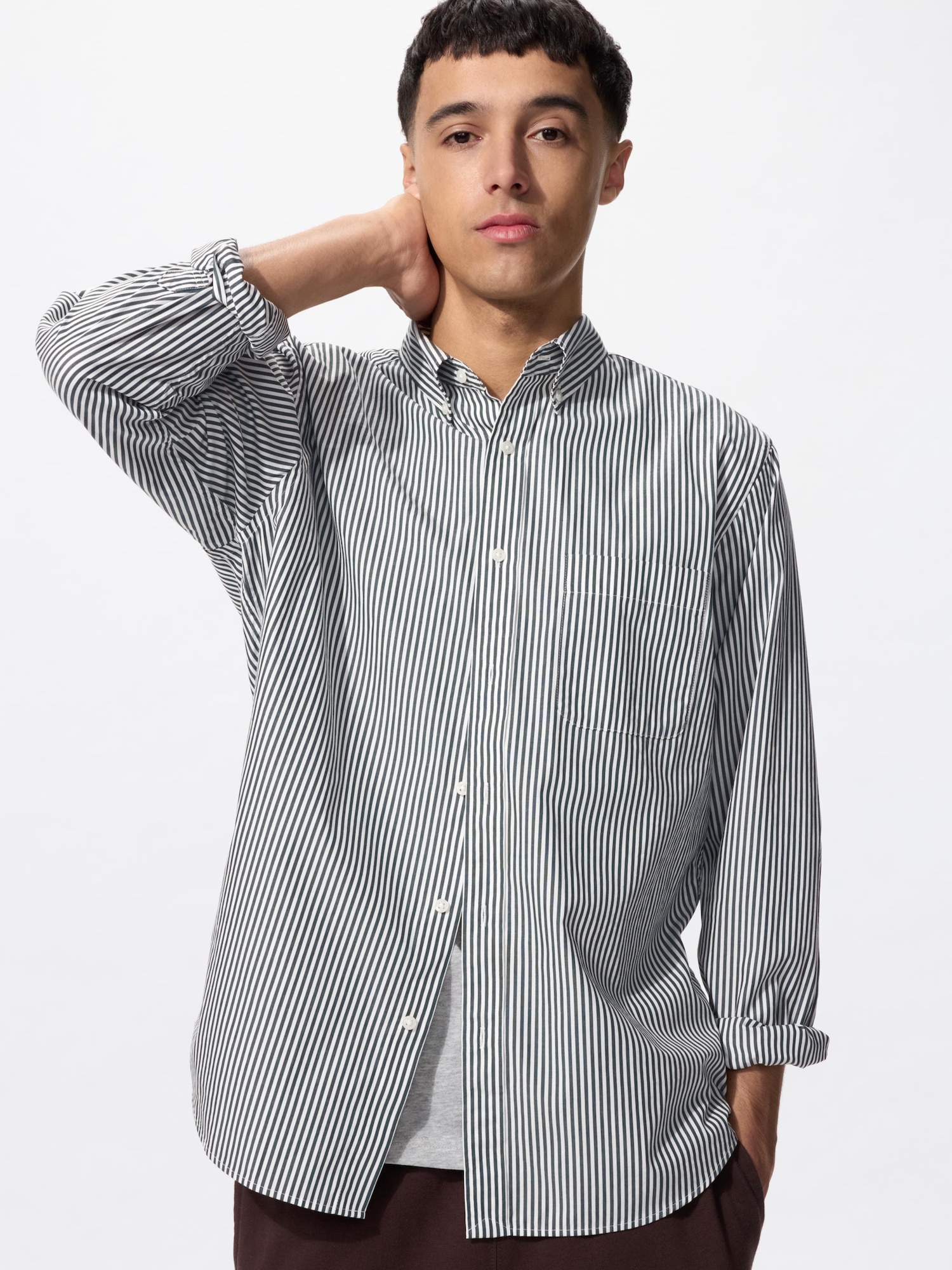 Broadcloth Shirt | Button Down Collar, Striped
