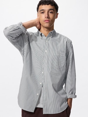 Broadcloth Shirt | Button Down Collar, Striped