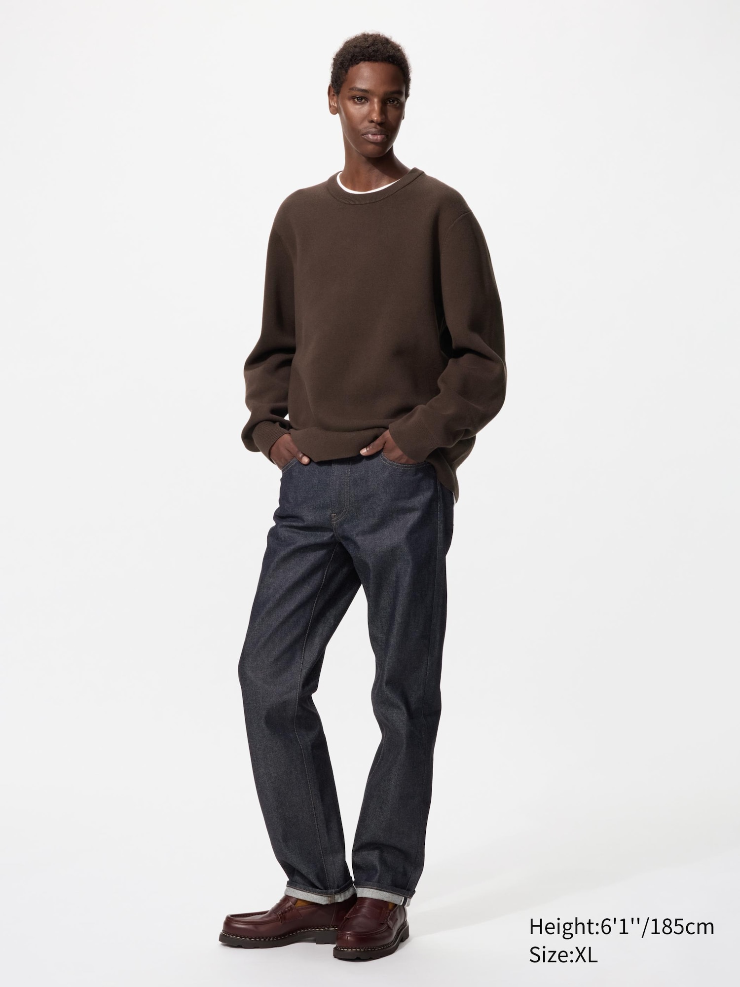 WASHABLE MILANO RIBBED CREW NECK SWEATER | UNIQLO TH