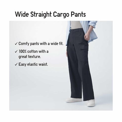 Women's Jeans High Wait Women Cargo Pants Zipper Cutout Straight