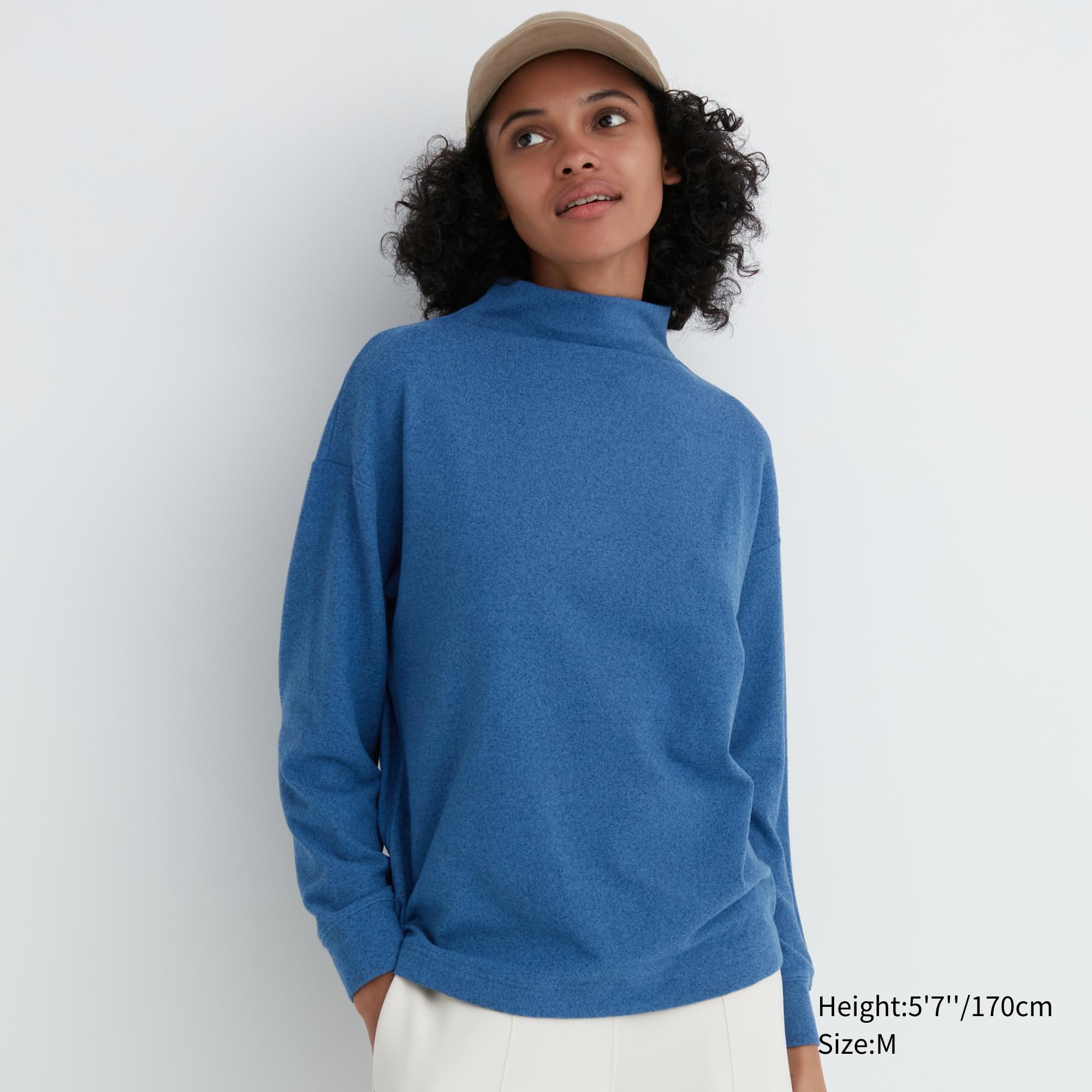 Women's mock cheap neck sweatshirt