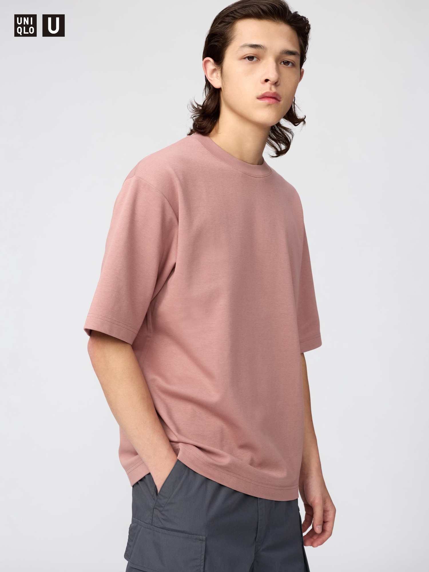 U AIRism Cotton Oversized Crew Neck T-Shirt