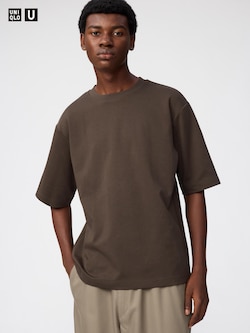 U AIRism Cotton Oversized Crew Neck T-Shirt