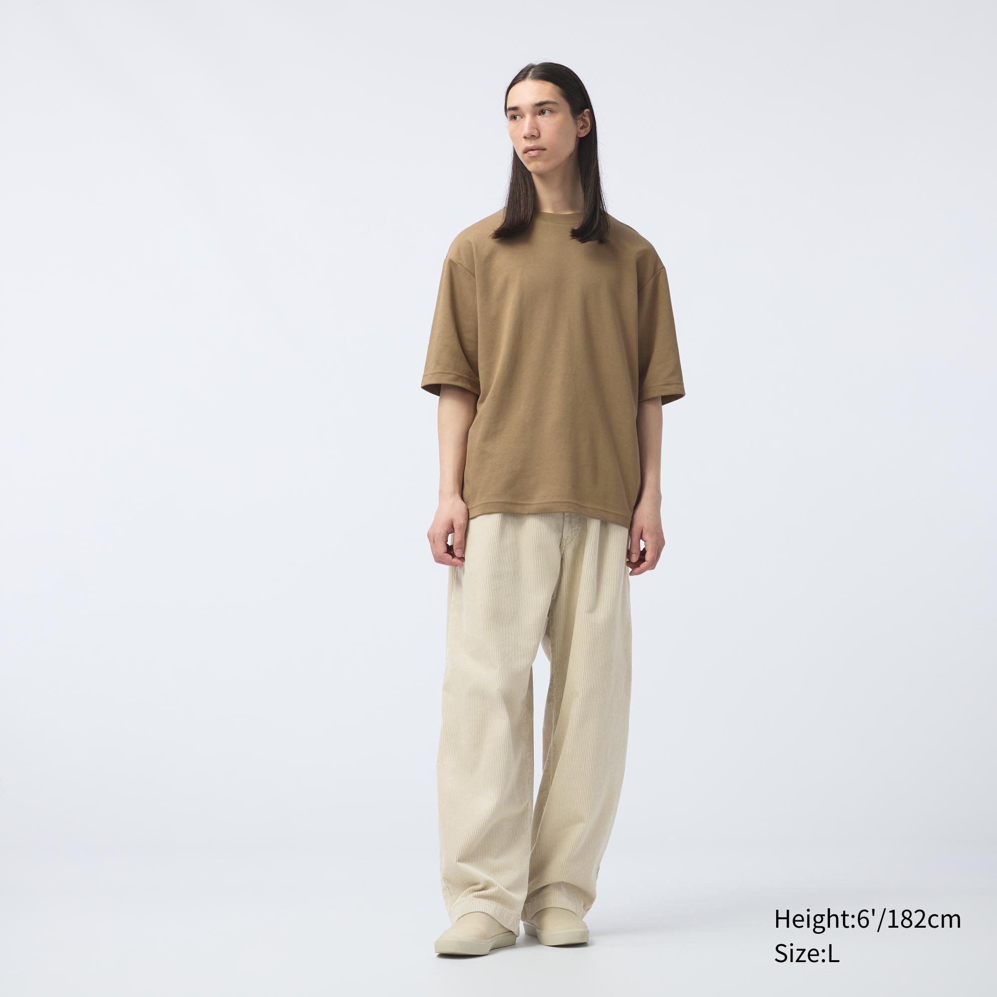 Uniqlo oversized crew cheap neck t shirt