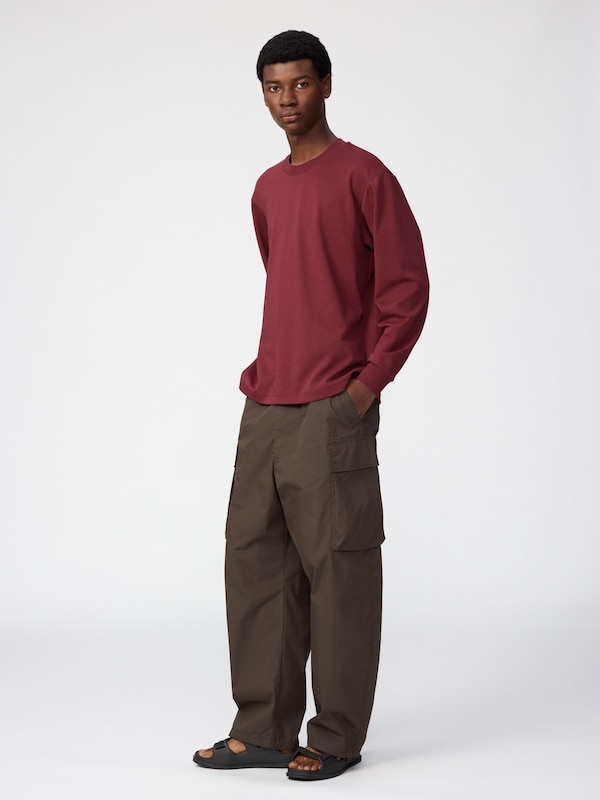 U AIRism Cotton Crew Neck T-Shirt | Long Sleeve