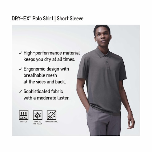 MEN'S DRY-EX SHORT SLEEVE POLO SHIRT