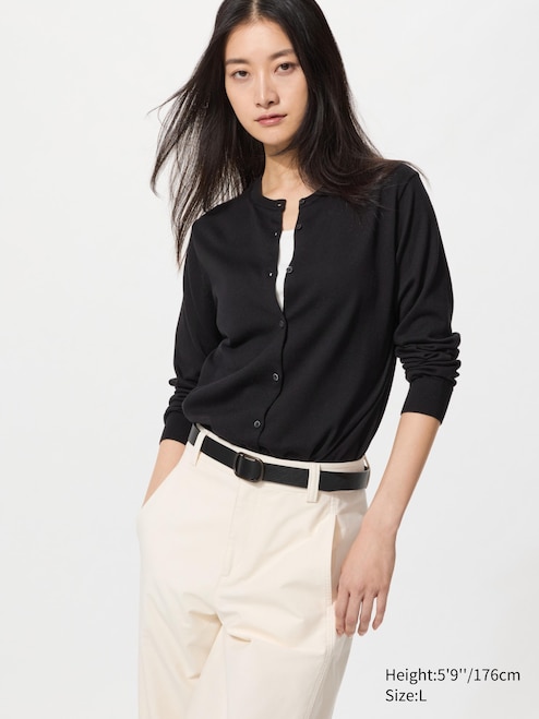 WOMEN'S UV PROTECTION CREW NECK CARDIGAN UNIQLO TH