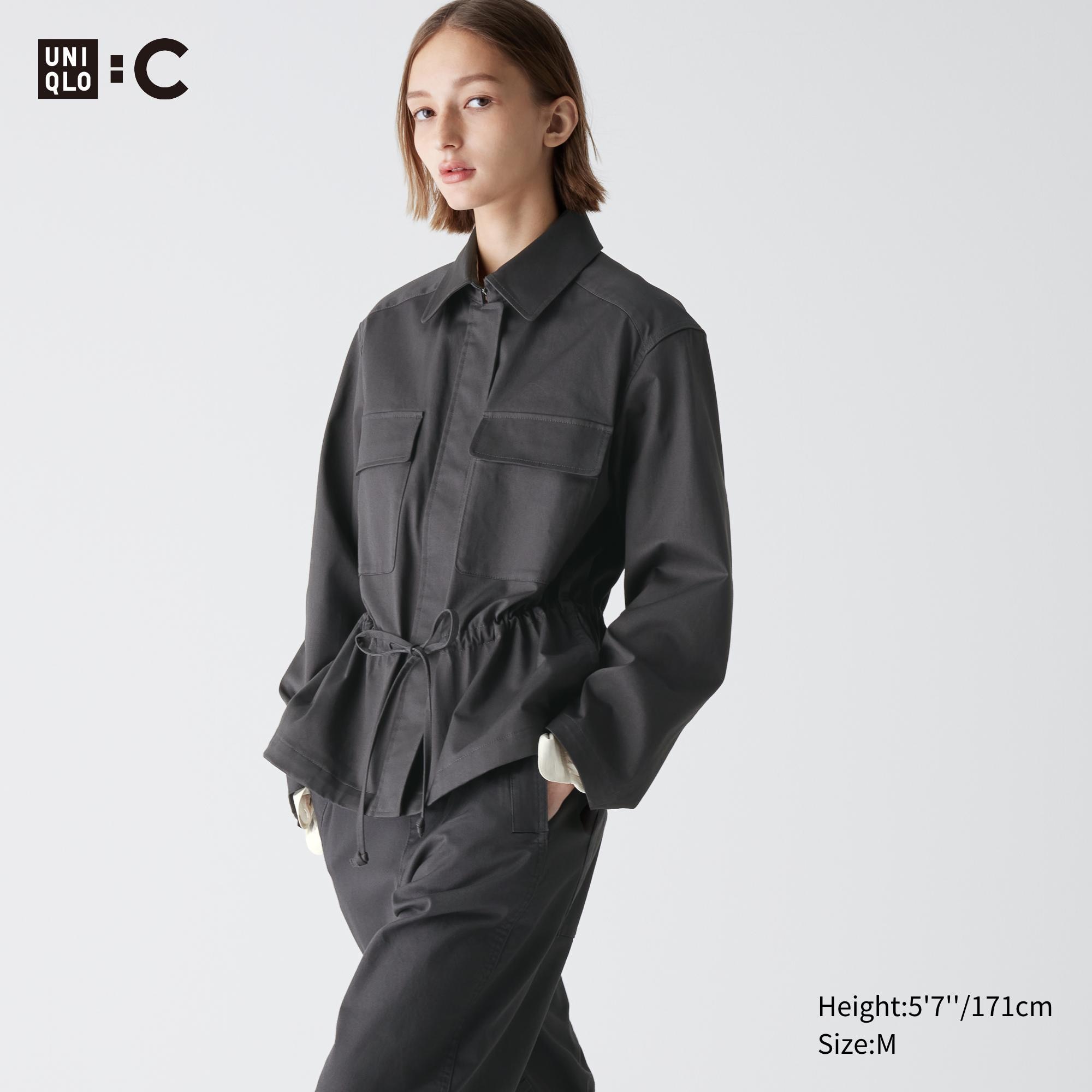Check styling ideas for「Cotton Blend Drawstring Jacket、Pleated Wide Pants  (Regular Length 70 - 76 cm)*」